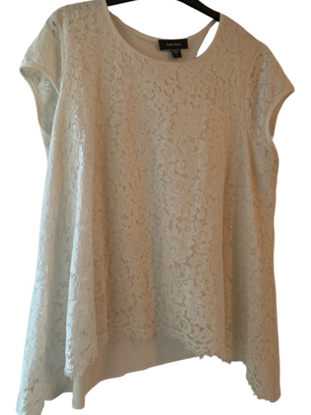 Karen Kane Floral Lace Swing Top